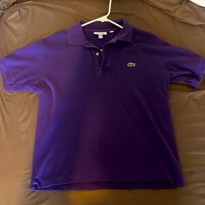 Lacoste Classic Polo Size 3 Purple